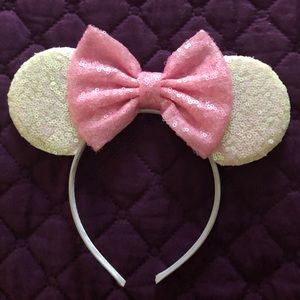 Pink/White Mickey Ears